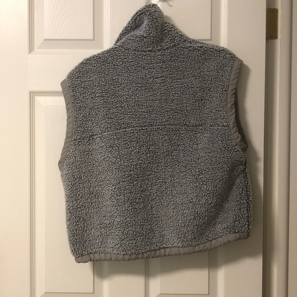 Womens Abercrombie & Fitch Soft A&F collection Zip Up Vest sz S gray - Picture 4 of 4